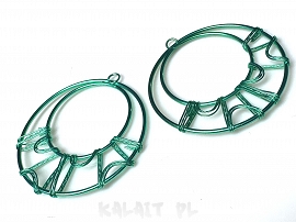 Ozdoba pleciona zawieszka kolczyk 5cm 1szt.-CH467