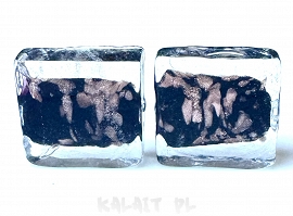 Weneckie kwadraty gold - 2cm - SW444