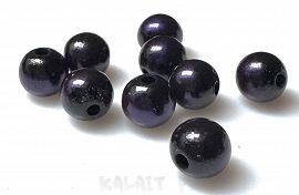 Akrylowe mazane koraliki kulki 0,8cm 10szt.AK80