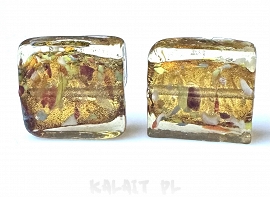 Weneckie kwadraty gold - 2cm - SW122