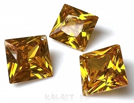 Zirconia AAA+ kwadrat golden 16mm - SRY45