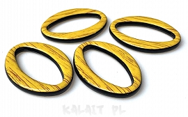 Imitacja drewna - żółte - 5szt. - PLA159 