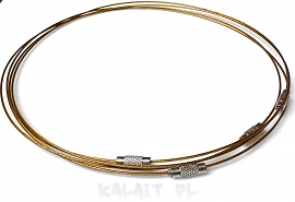 Obroża choker złota 46cm - OB09