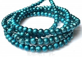 Sznur spectra kule 0,4cm 200szt. turkusowe - KS645