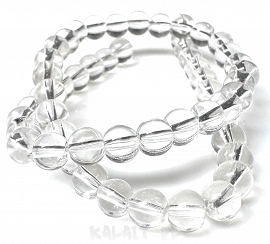 Sznur kule szklane 0,4cm przeźroczyste 80szt. - KS366-H 