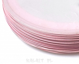 Linka stalowa różowa matowa 0,45mm 6m - LSP6