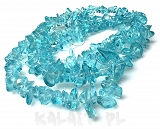 Sieczka szklana niebieska sznur 42cm - KS361-H