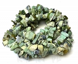 45cm Jaspis Chita zielona sieczka sznur -K743-HN