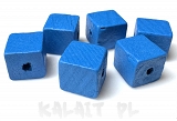 Koraliki drewniane - kostki - 1,4x1,4cm - 6szt. - D71