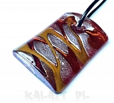 Szkło weneckie - wisior 3x4,5cm - SW476