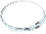 Obroża choker turkusowa 46cm - OB04