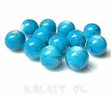 Marmur imitacja niebieski jasny kule 1,2cm 6szt MI17