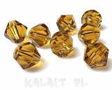 Koraliki ciosane szklane 0,8cm 4szt.-KS032