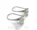 Bigle otwarte do wklejania jasne srebro 2,4cm para-CH650 