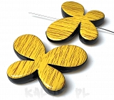 Imitacja drewna - żółte - 1szt - PLA124 