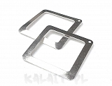 Baza kolczyka zawieszka kwadrat 3,5cm 2szt.-CH718 