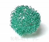 Kula pleciona ziel. 4,0cm 1szt.-CH454