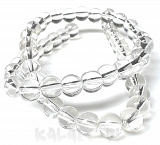 Sznur kule szklane 0,8cm przeźroczyste 42szt. - KS409-H 