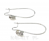 Bigle zamknięte z cyrkonią 2,5 2szt.-CH668 