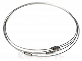 Obroża choker srebrna 46cm - OB01