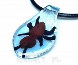 Szkło weneckie - wisior liść 6cm - SW87