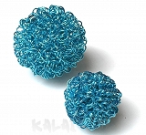 Kula pleciona niebieska 3,0cm 1szt.-CH441