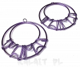 Ozdoba pleciona zawieszka kolczyk 5cm 1szt.-CH490