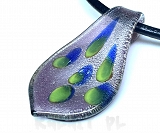 Szkło weneckie - wisior liść 6cm - SW469