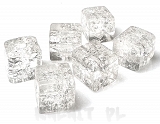 Crackle kostki białe 0,4cm 20szt.-KS137