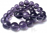 Sznur kule szklane 1cm fioletowe 33szt. - KS693-H