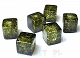 Crackle kostki zielone 0,8cm 10szt.-KS220