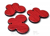 Imitacja drewna - czerwone - 5szt. - PLA168 