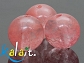 Kwarc Wiśniowy - kule 1cm - 2szt. - K245
