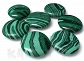 Malachit imitacja - koła 1,6cm - K689