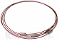 Obroża choker śliwkowa 46cm - OB18