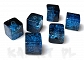 Crackle kostki niebiesko-czarne 1cm 8szt.-KS118