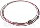 Obroża choker czerwona 46cm - OB08