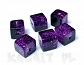 Crackle kostki fioletowo-czarne 1cm 8szt.-KS2 