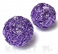 Kula pleciona fioletowa 3,0cm 1szt.-CH430