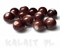 Marmur imitacja brązowy kule 1,2cm 6szt MI22