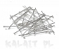 Nity szpilki gwoździe 6cm 100szt.-CH509