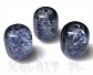 Crackle beczki fioletowo-czarne 1,6cm 4szt.-KS49 