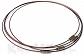 Obroża choker brązowa 46cm - OB03