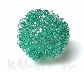 Kula pleciona ziel. 4,0cm 1szt.-CH454