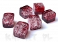 Crackle kostki czerwono-białe 0,8cm 10szt.-KS225