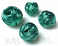 Kula pleciona ziel. 1,7cm 1szt.-CH464