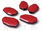 Imitacja drewna - czerwone - 5szt. - PLA154 