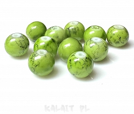 Marmur imitacja zielony jasny kule 0,4cm 20szt MI03