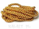 Sznurek 5mm jubilerski skręcony żółty 2m-SZ56