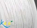 Sznurek woskowany 1mm 5m - BIAŁY